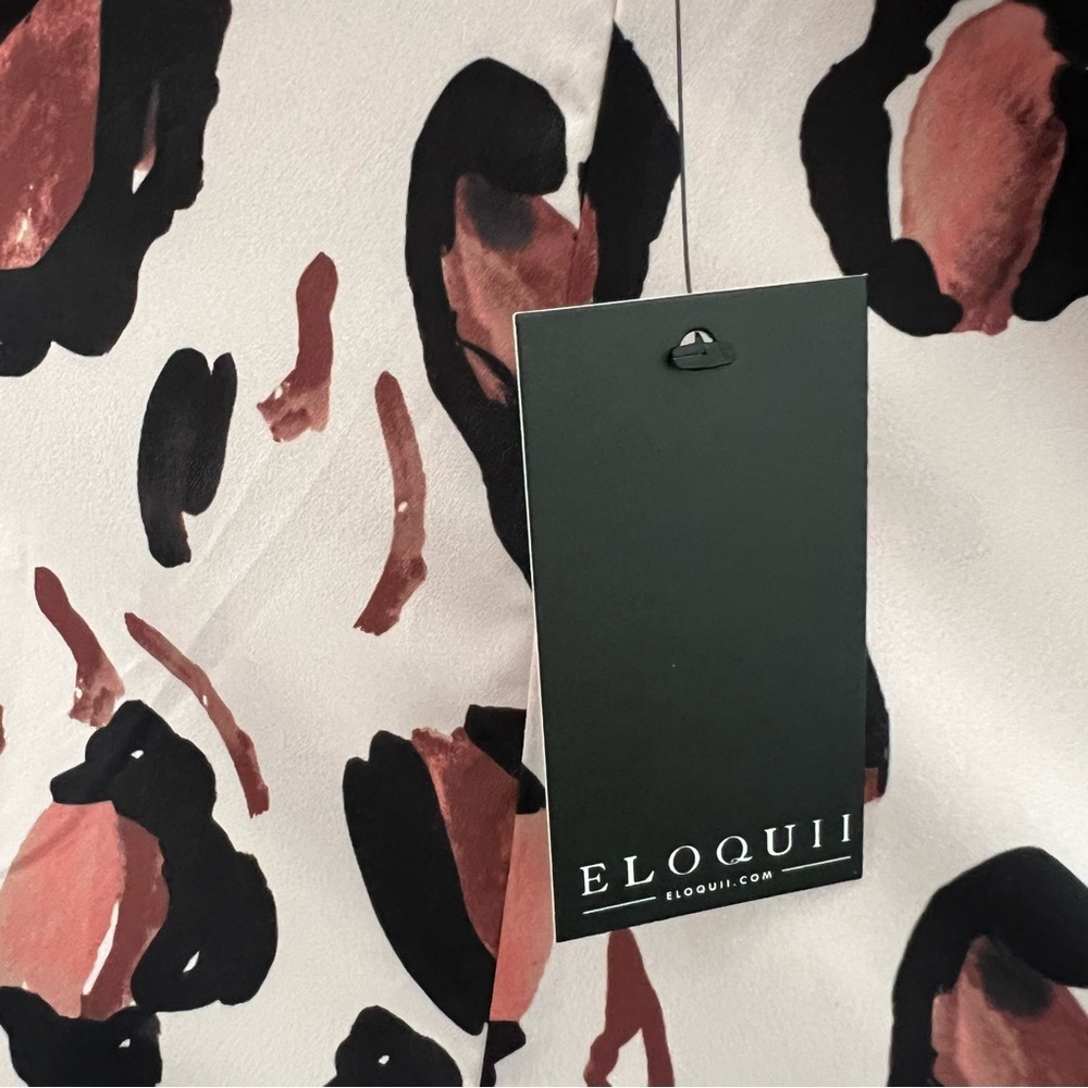 Eloquii Panthera Button Down w/ Ruffle Neck - NWT - Picture 10 of 15